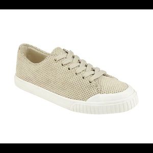 Tretorn- Marley perforated suede sneakers